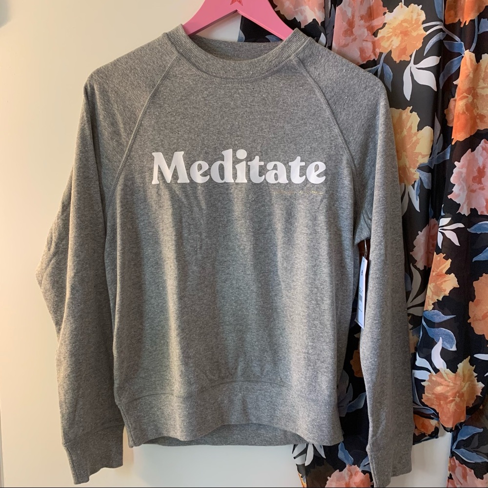 spiritual gangster old school meditate sweater